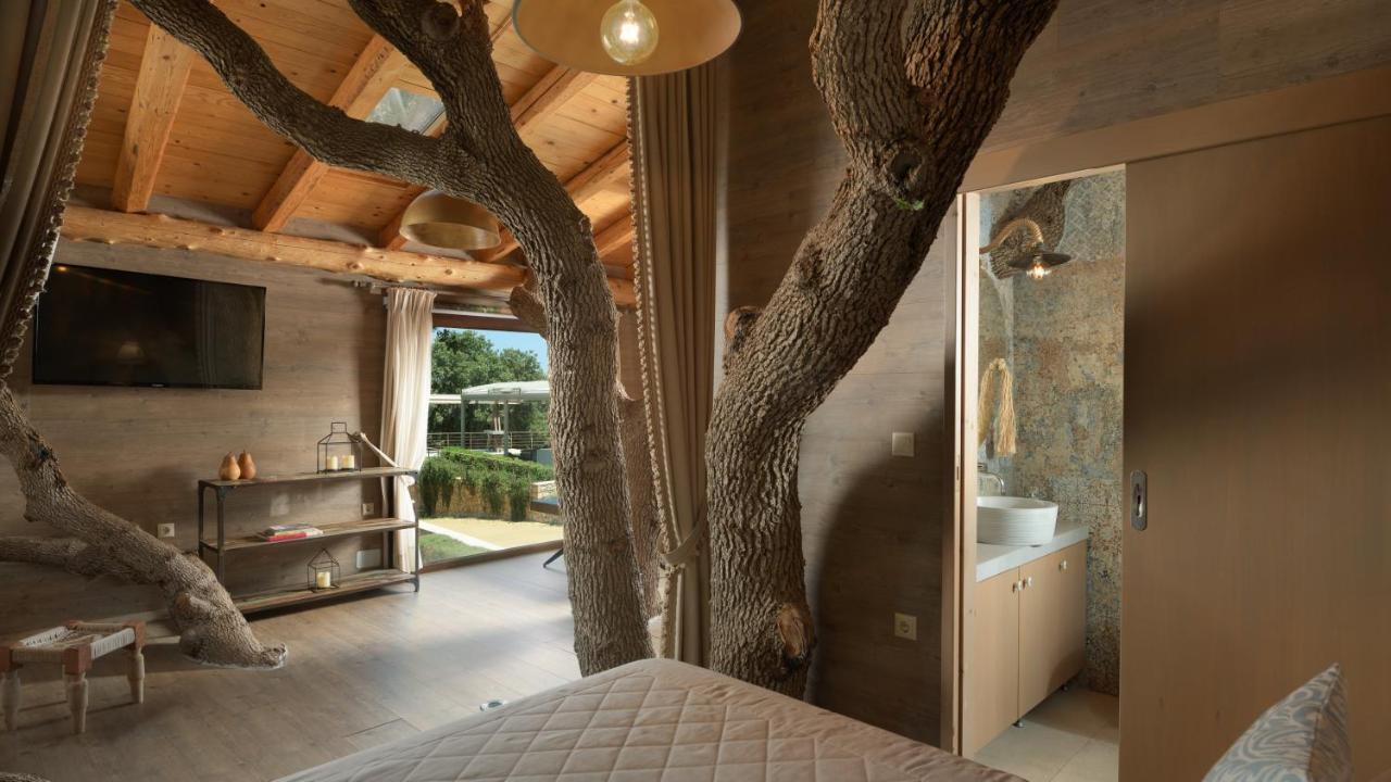 Stolidi Mou Treehouse Villa Atsipopoulo ภายนอก รูปภาพ